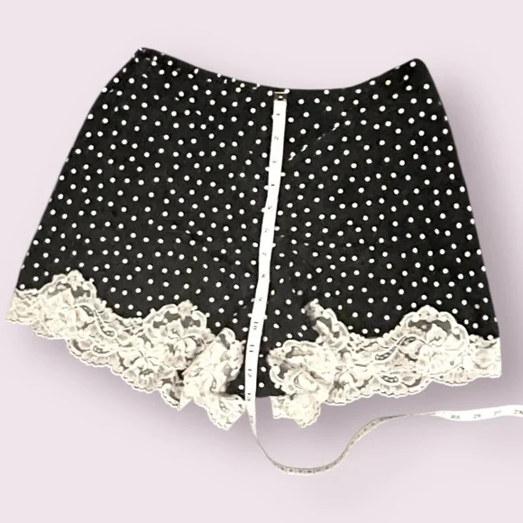 Vintage Victoria’s Secret 1980s Polka Dot Lace 3-Piece Set Robe Shorts Bra Small - Picture 13 of 16